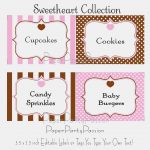 Candy Labels Templates – Keni.candlecomfortzone – Label Maker Ideas   Free Printable Buffet Food Labels