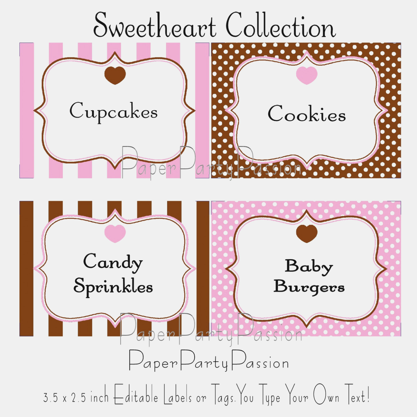 Candy Labels Templates – Keni.candlecomfortzone – Label Maker Ideas - Free Printable Buffet Food Labels