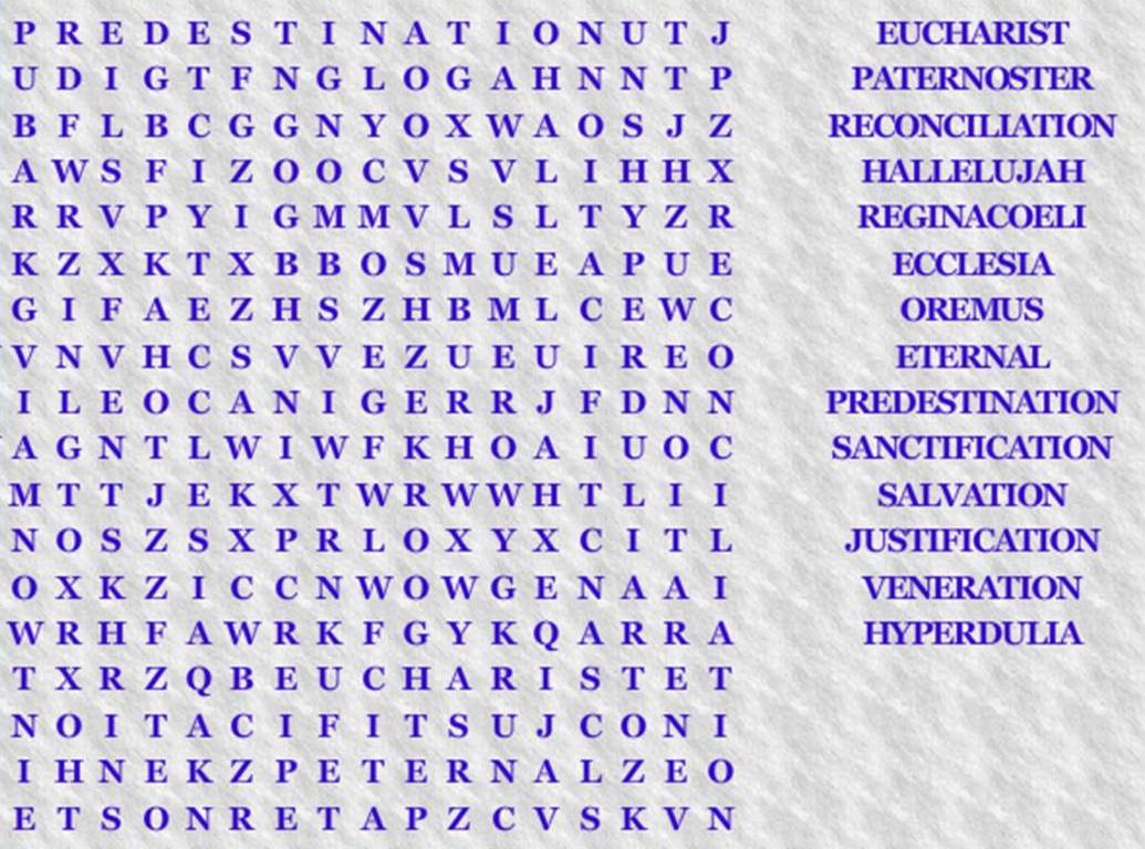 Catholic Bible 101 Wordsearch Fun Free Printable Catholic Word