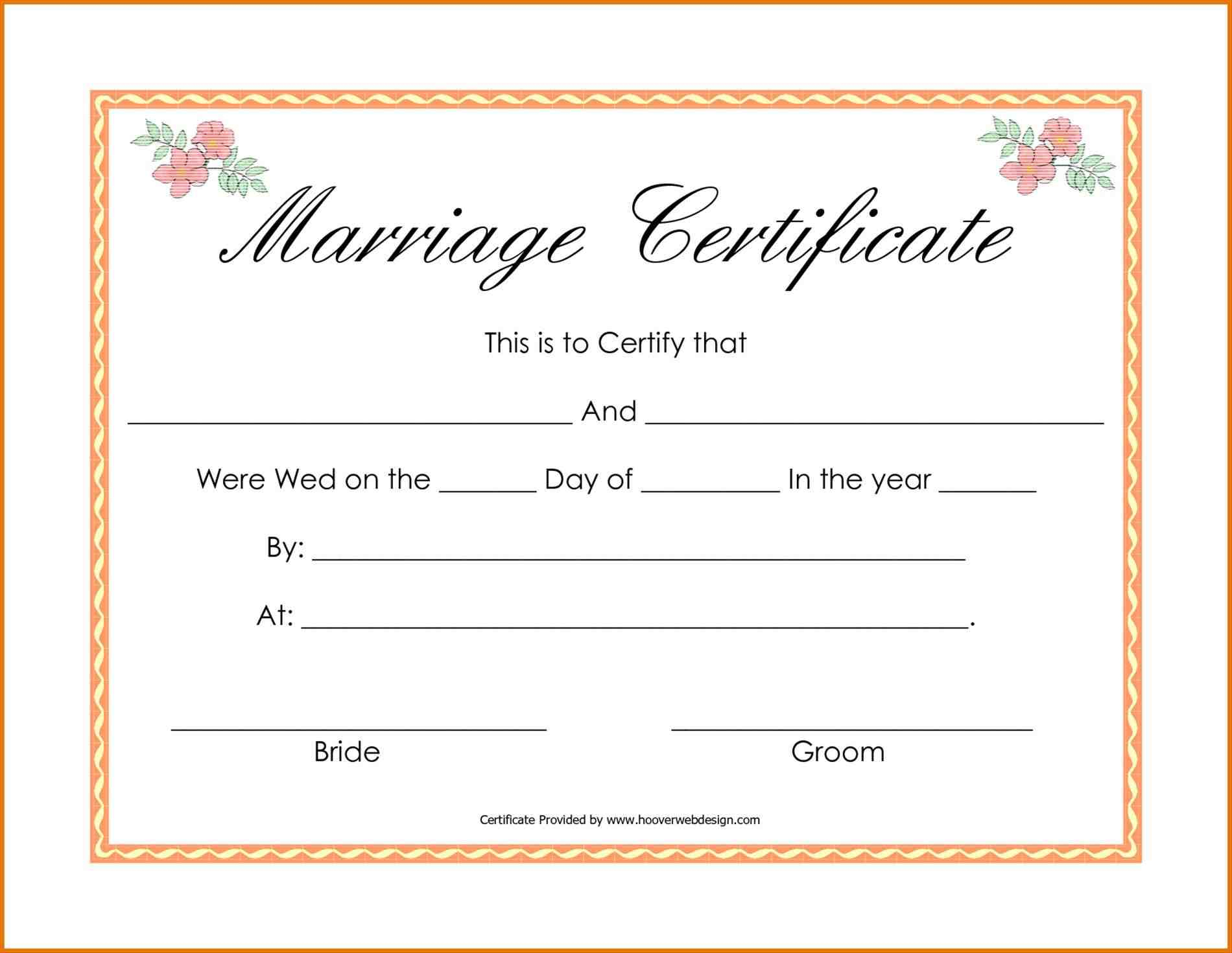 Certificate-Template-Marriage-Certificate-Template-Free-Image - Free Printable Wedding Certificates