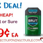 Cheap Brut Or Sure Deodorant @ Cvs! As Low As $0.49 Each! | Pinterest   Free Printable Coupons For Mitchum Deodorant