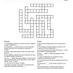 Chemistry Themed Crossword Puzzle | Free Printable Children's   Free Printable Themed Crossword Puzzles