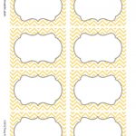 Chevron Labels Print Your Own Labels Yellow And Grey. $5.00, Via   Free Printable Chevron Labels