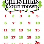 Christmas Countdown Free Printable And Free Svg | Cricut | Christmas   Christmas Countdown Free Printable