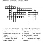 Christmas Crossword Puzzle: Uncover Christmas Words In This   Free Printable Christmas Puzzle Sheets