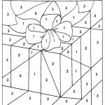 Christmas Gift Colornumber Coloring Pages For Kids (91) | Color   Free Printable Christmas Color By Number Coloring Pages