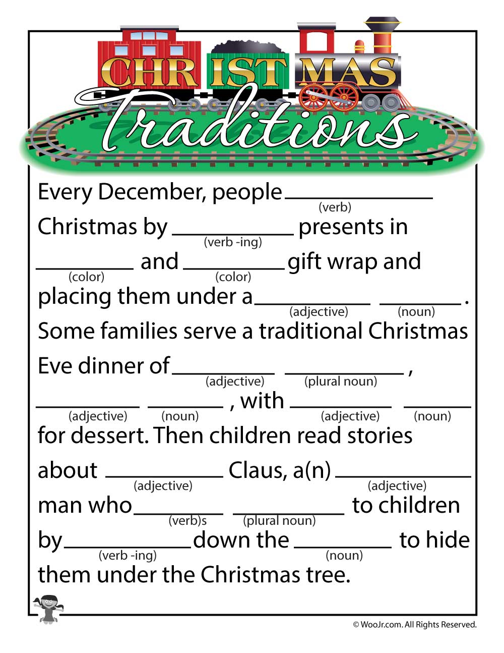 Christmas Mad Libs Free Printable