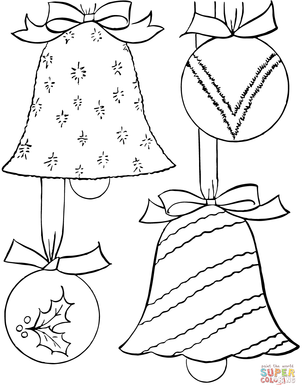 Christmas Ornaments Coloring Page | Free Printable Coloring Pages - Free Printable Christmas Tree Ornaments To Color
