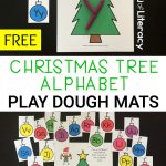 Christmas Play Dough Mats: Free Christmas Alphabet Printables   Free Printable Christmas Alphabet