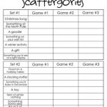 Christmas Scattergories | Craft | Christmas Games, Printable   Scattergories Free Printable Sheets