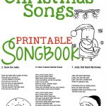 Christmas Songs For Kids   Free Printable Songbook!   A Mom's Take   Free Printable Song Lyrics