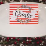 Christmas Table Place Cards | Christmas Name Place Cards | Christmas   Christmas Table Name Cards Free Printable