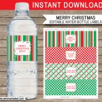 Christmas Water Bottle Labels Free Printable | Printable Christmas   Christmas Water Bottle Labels Free Printable