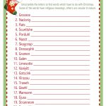 Christmas Word Scramble Full Page Version | Party Hard | Pinterest   Christmas Song Scramble Free Printable