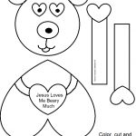 Church House Collection Blog: "jesus Loves Me Beary Much   Free Printable Bible Crafts
