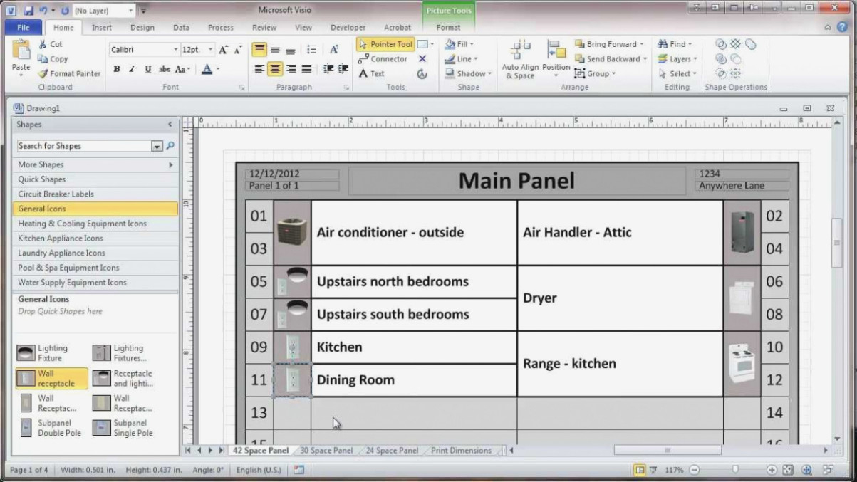 circuit breaker floor plan template proficad