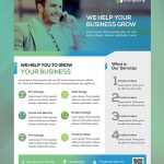 Clean Business Flyer Template Free Psd | Psd Print Template   Business Flyer Templates Free Printable