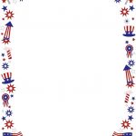Clipart+4Th+Of+July+Borders | Coloring Pages | Pinterest | Page   Free Printable 4Th Of July Stationery