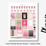 Coffee Kawaii – Planner Addiction   Free Printable Kawaii Stickers