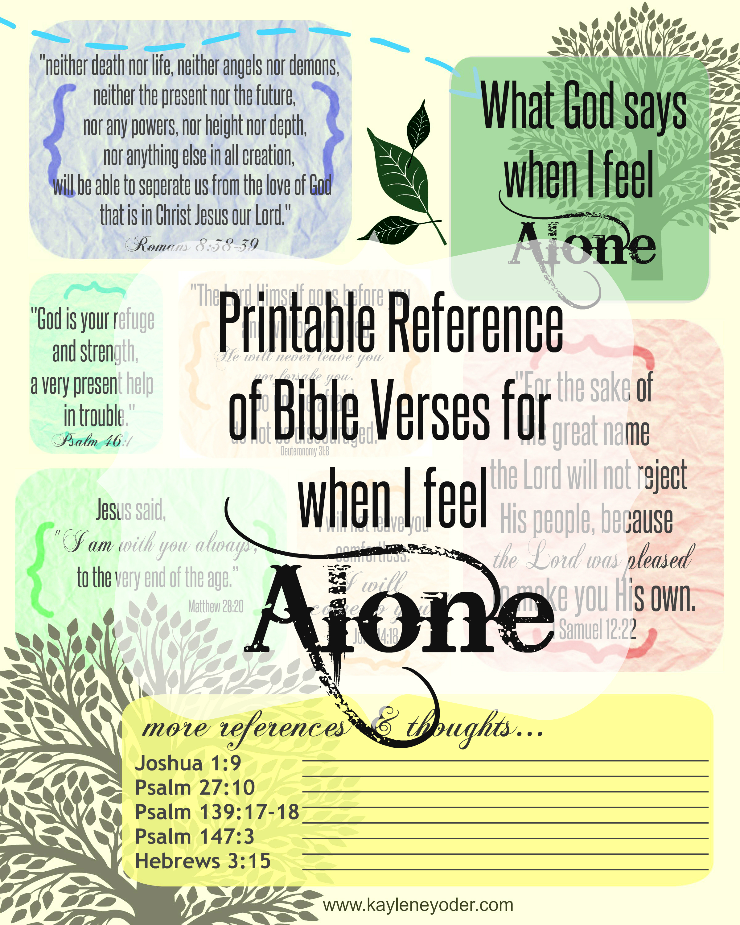 Collection Of Free Printable Bible Verses - Free Printable Inspirational Bible Verses