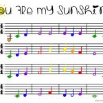 Color Coded Beginner Piano Sheet Music | Projects In Parenting With   Free Printable Piano Pieces