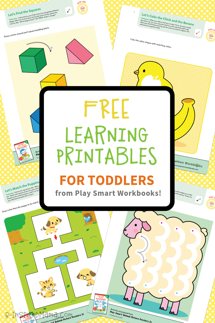 Colorful &amp;amp; Fun Free Printables For Toddlers To Learn From - Free Printable Toddler Learning Worksheets