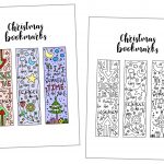 Coloring Christmas Bookmarks Free Printable ~ Daydream Into Reality   Free Printable Christmas Bookmarks To Color