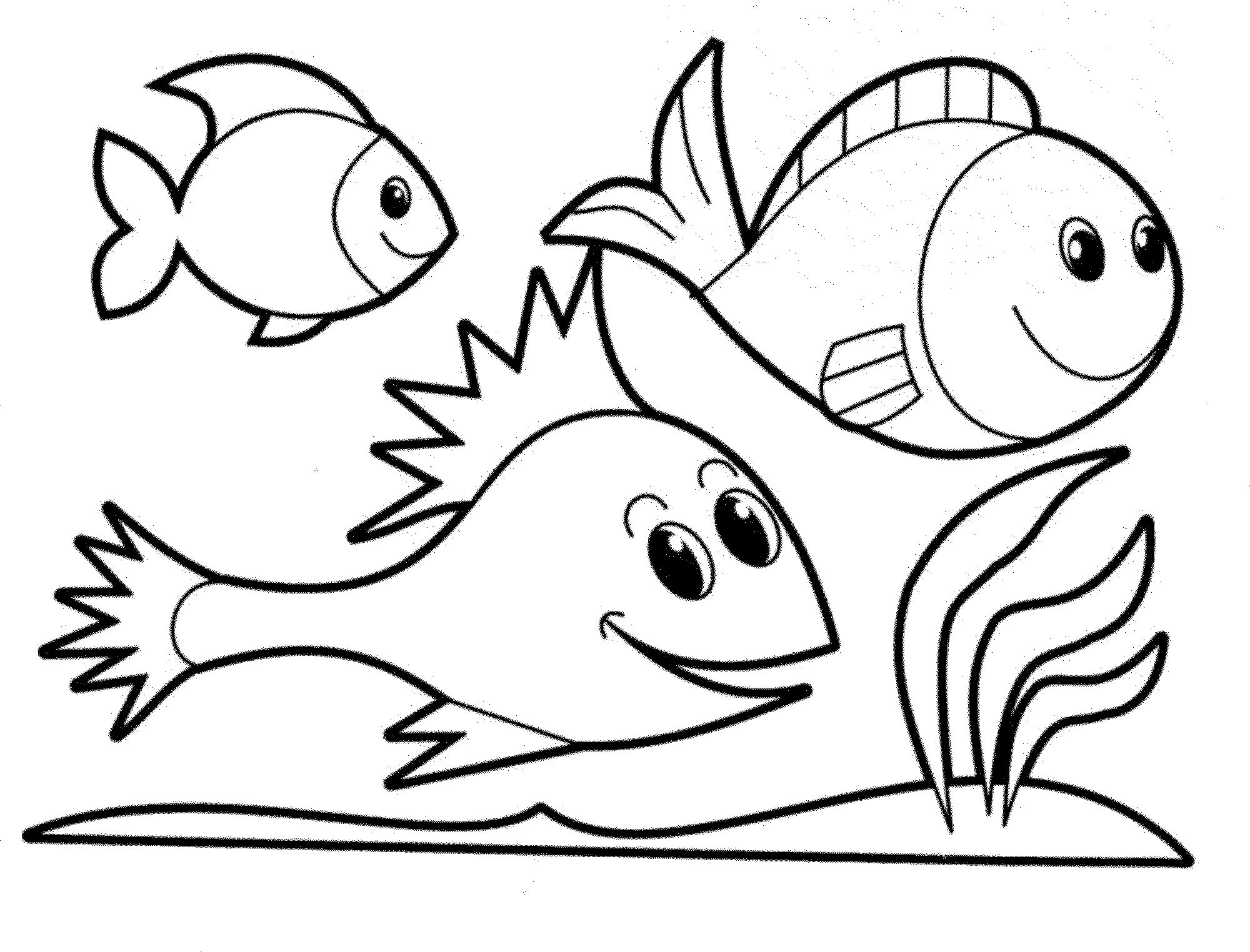 Coloring Fish Free Printable Fish Coloring Pages For Kids - Free Printable Fish Coloring Pages