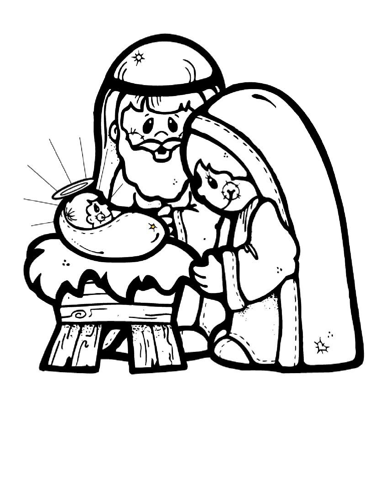 Coloring Pages : Coloring Pages Nativity Scene Page Christmas - Free Printable Christmas Baby Jesus Coloring Pages