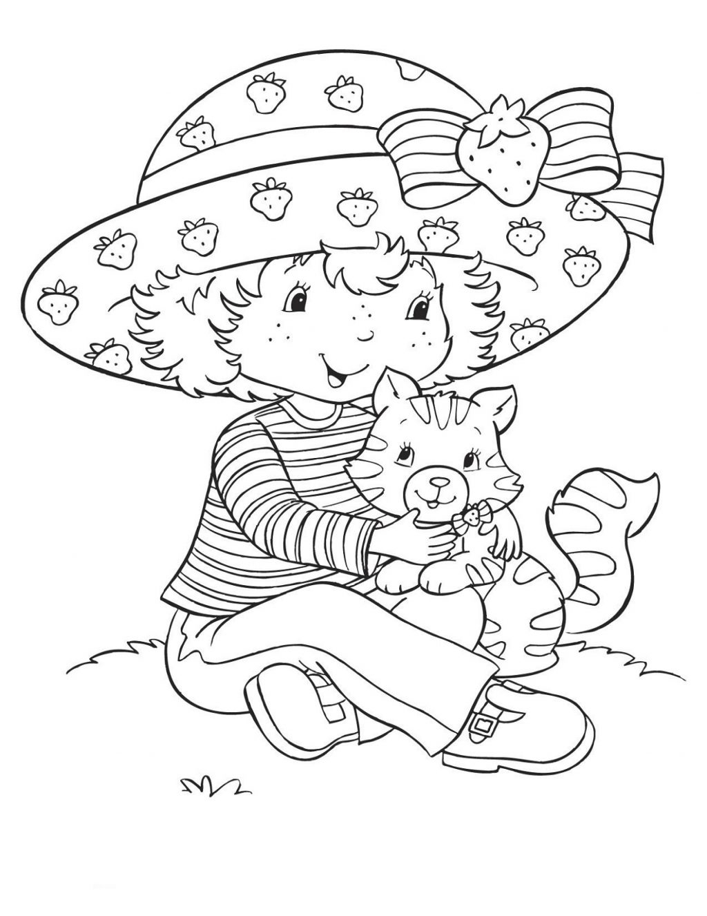 Coloring Pages ~ Coloring Pageserry Shortcake For Kids Learning - Strawberry Shortcake Coloring Pages Free Printable