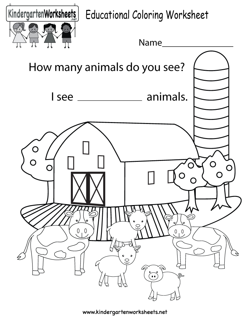 Coloring Pages : Coloring Worksheets For Kindergarten Free Pages - Free Printable Learning Pages