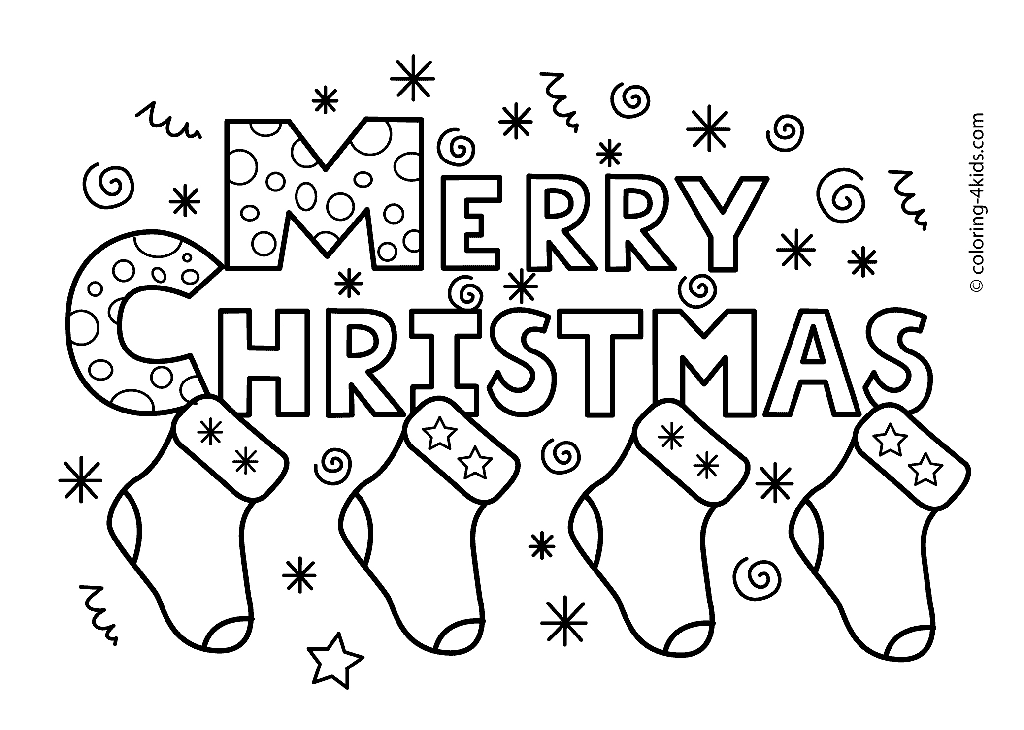 Coloring Pages For Christmas Free Printable - Saglik - Xmas Coloring Pages Free Printable