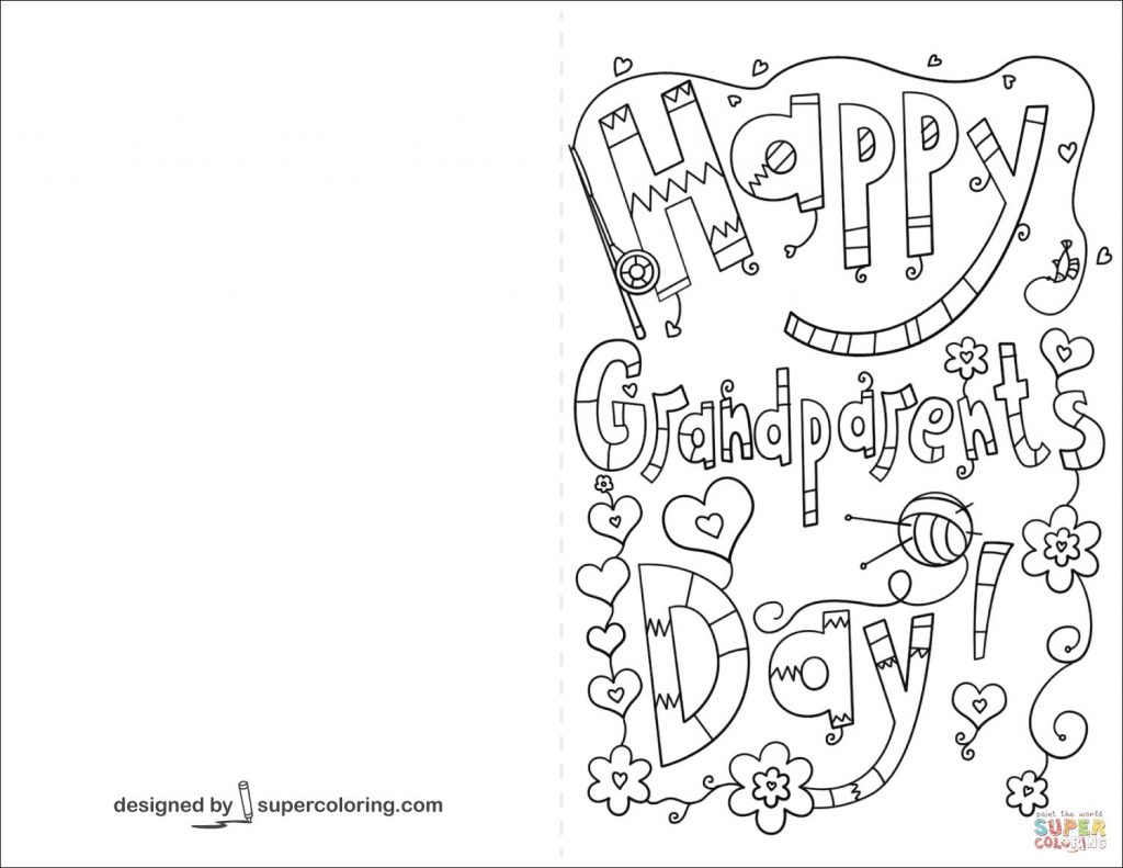 Coloring Pages ~ For Grandparents Dayles Cards Coloring Pages - Grandparents Certificate Free Printable