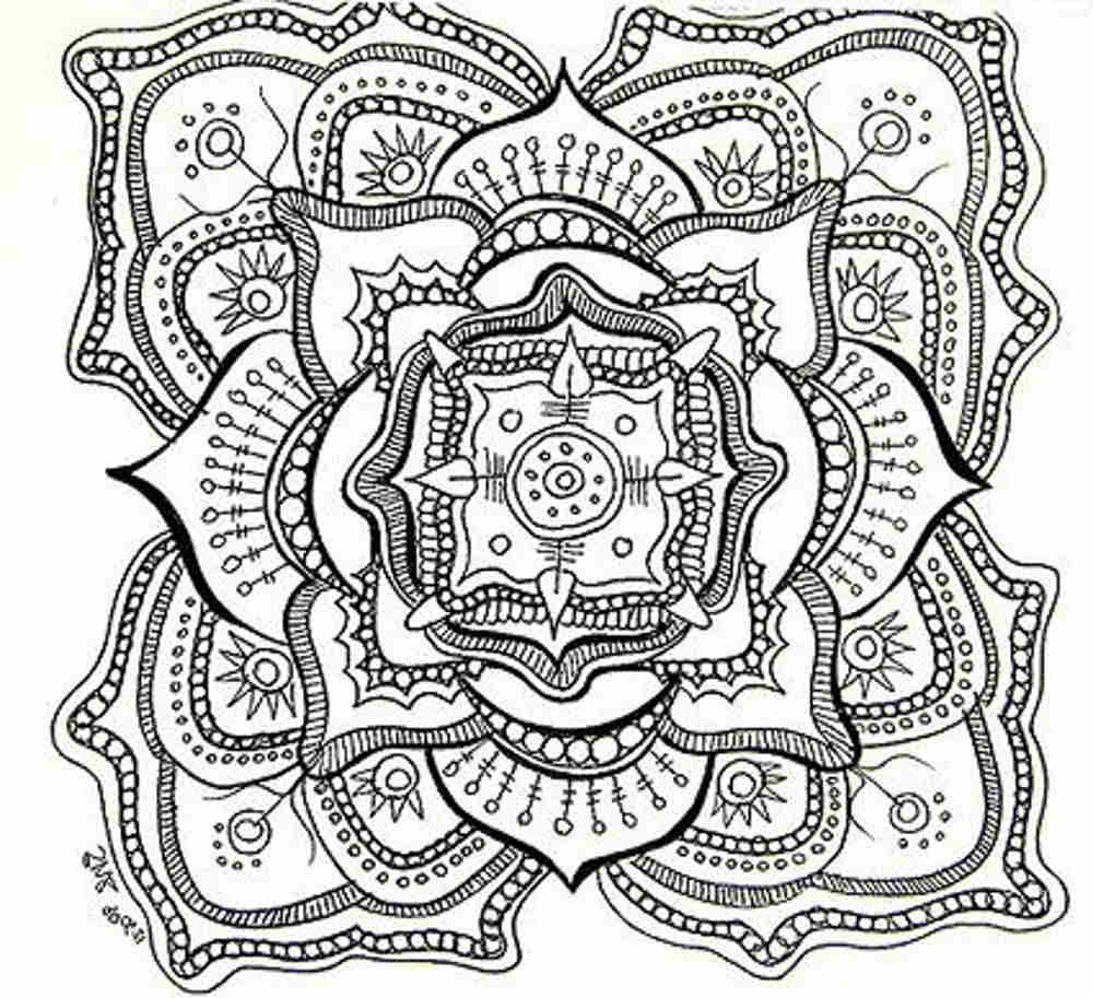 Coloring Pages : Free Mandala Coloring Pages For Adults Printables - Free Printable Hard Coloring Pages For Adults