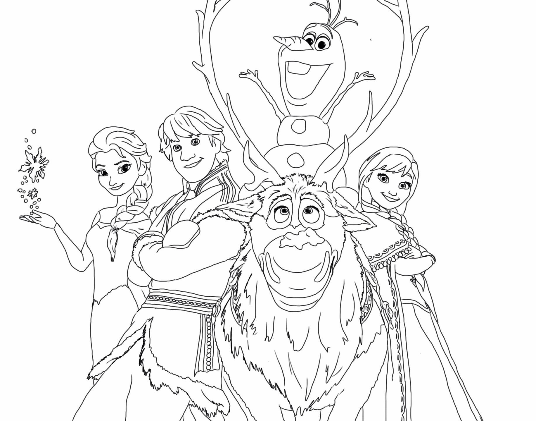 Coloring Pages : Frozen Happy Family Free Coloring Page Disney Kids - Free Printable Coloring Pages Disney Frozen