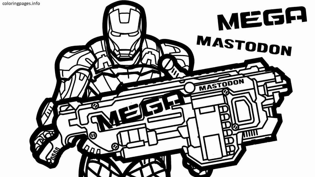 Coloring Pages ~ Gun Coloring Pages Download And Print For Free Nerf - Free Printable Nerf Logo