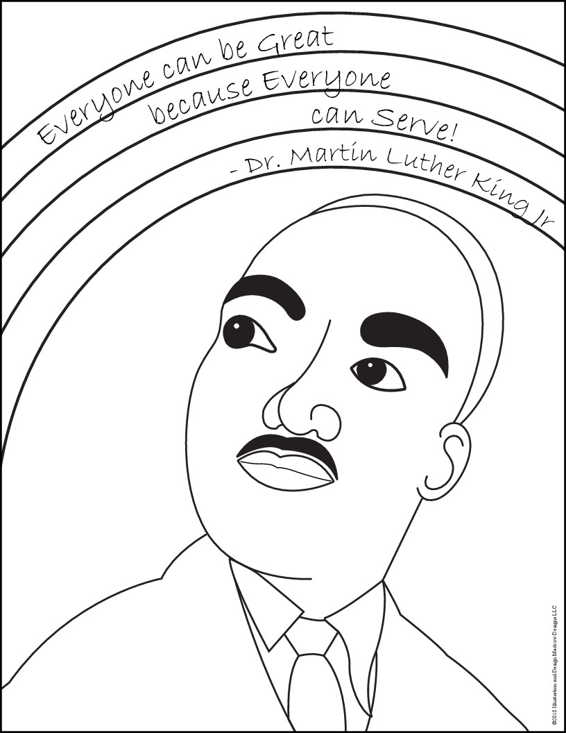 Coloring Pages : Martin Luther King Jr Day Coloring_King Penguin - Martin Luther King Free Printable Coloring Pages