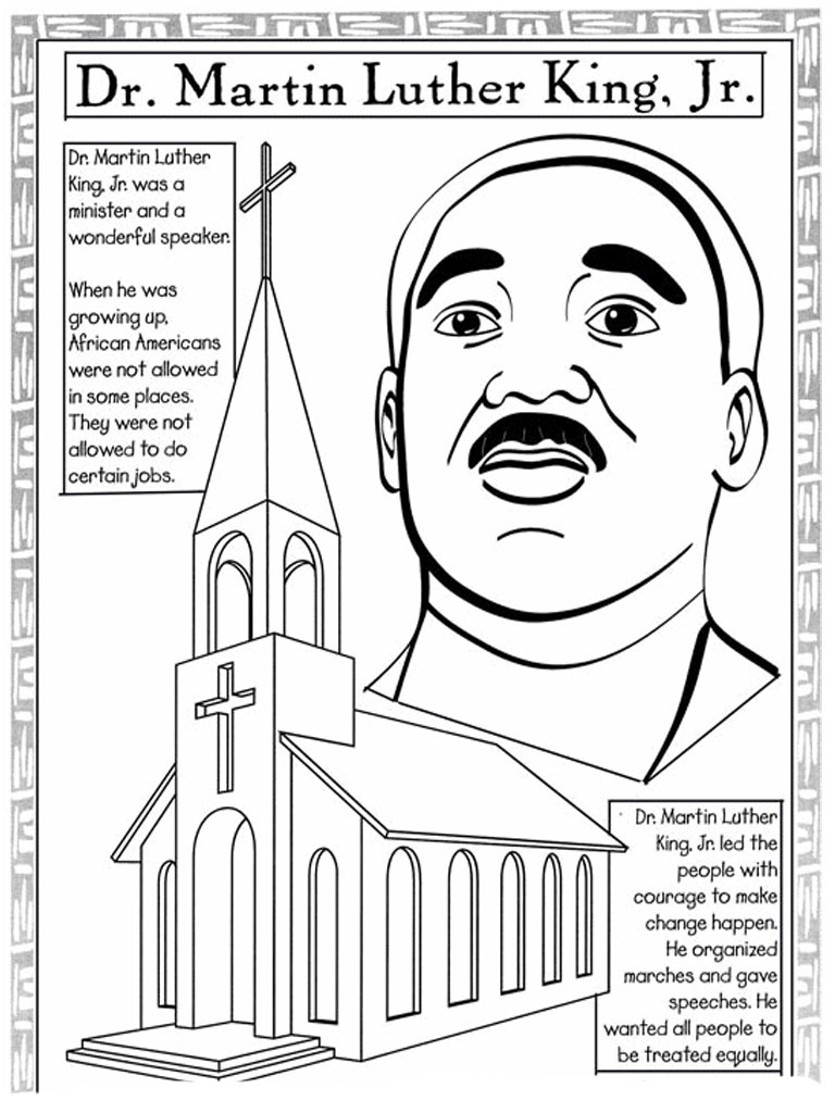 Coloring Pages : Martin Luther King Worksheets Jroring Pages - Free Printable Martin Luther King Jr Worksheets