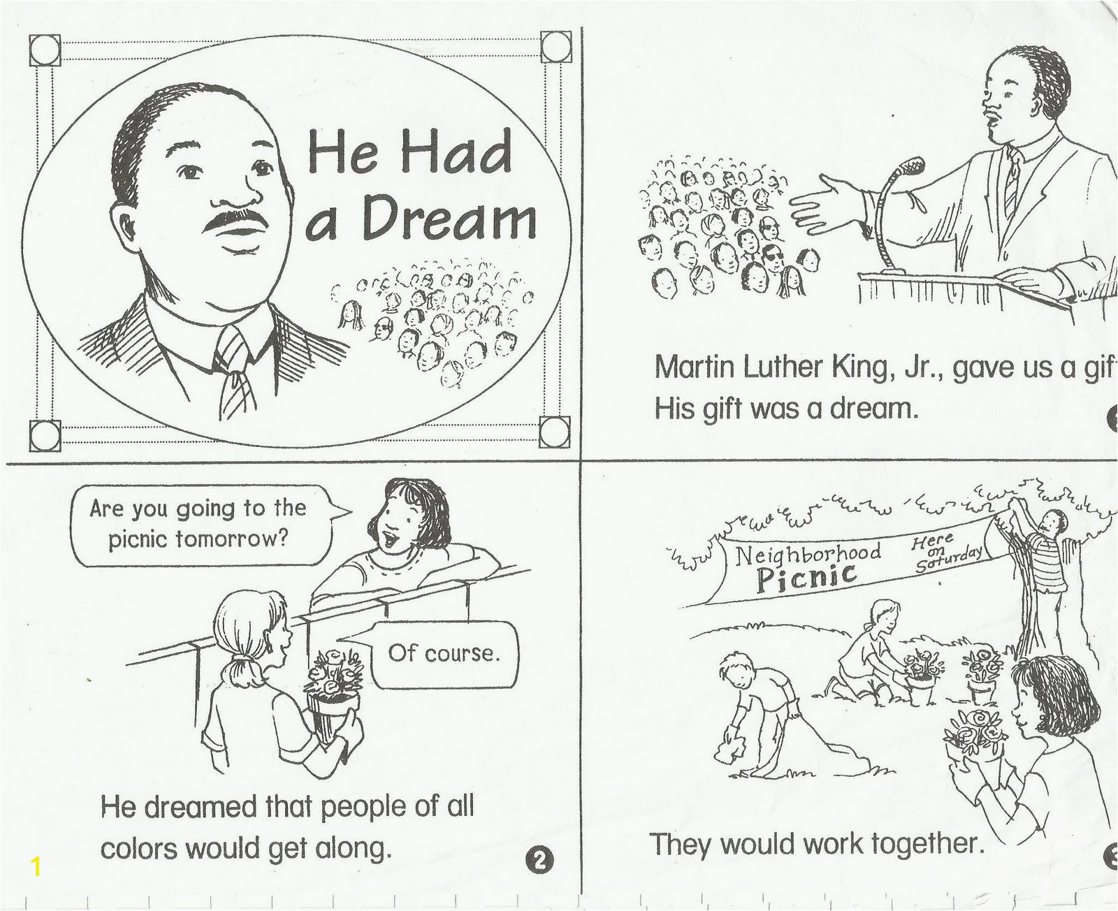 Coloring Pages : Remarkable Martin Luther Kingng Pages Free Jr For - Free Printable Martin Luther King Jr Worksheets For Kindergarten