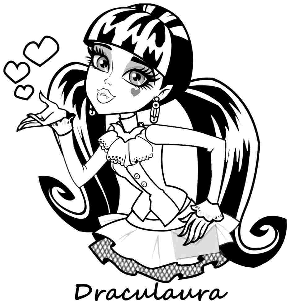 Coloring Pages : Spectacular Free Printable Monster High Coloring - Monster High Free Printable Pictures