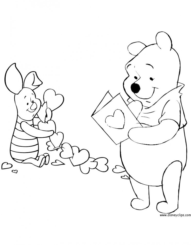 Coloring Pages : Valentine Coloringets Free Picture Inspirations For - Free Printable Disney Valentine Coloring Pages