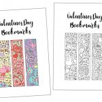 Coloring Valentine's Day Bookmarks Free Printable ~ Daydream Into   Free Printable Valentine Bookmarks