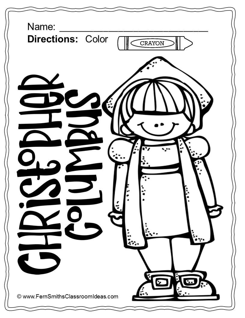Columbus Day Coloring Pages Dollar Deal - 21 Pages Of Columbus Day - Free Printable Christopher Columbus Coloring Pages
