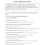 Complex Or Simple Sentence Worksheet | Englishlinx Board   Free Printable Worksheets On Simple Compound And Complex Sentences