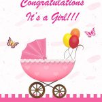 Congratulations Card Stock Vector. Illustration Of Frame 30842547   Congratulations On Your Baby Girl Free Printable Cards