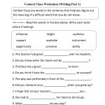 Context Clues Worksheet Writing Part 1 Intermediate  Free Worksheets   Free Printable 5Th Grade Context Clues Worksheets