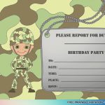 Cool Best Free Printable Boys Birthday Invitations Idea | Invitation   Free Printable Camouflage Invitations