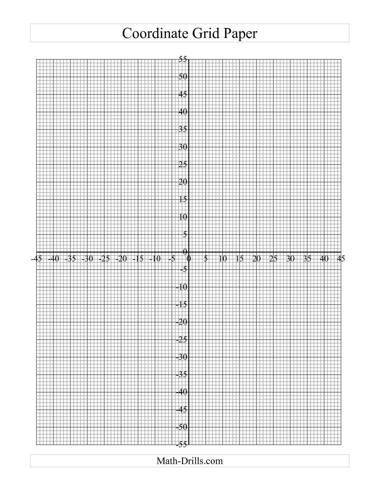 Coordinate Plane Blank Sea Animals Coloring | Math | Printable Graph - Free Printable Graph Paper For Elementary Students