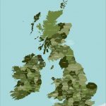 County Map Of Britain And Ireland   Royalty Free Vector Map   Maproom   Free Printable Map Of Uk And Ireland
