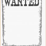 Cowboy Cutouts Nice Free Printable Wanted Poster ~ Atabeyimedya   Wanted Poster Printable Free
